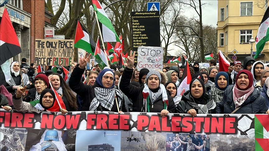 Thousands gather in Berlin, Geneva to protest Israel's onslaught against Gaza