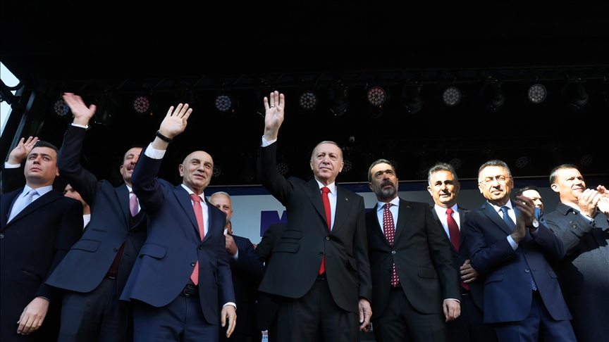 Cumhur İttifakı'nın ABB Başkan adayı Altınok, AK Parti'nin Mamak mitinginde konuştu