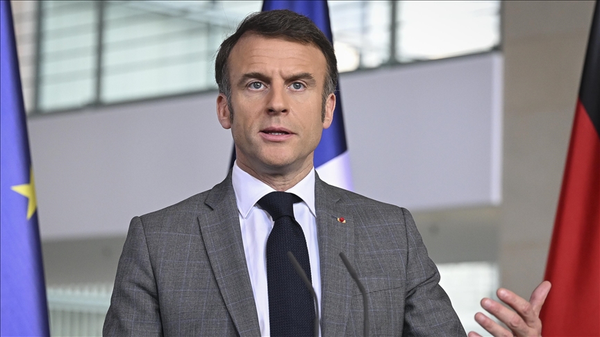 Pressed on suffering children in Gaza, France's Macron blames Hamas