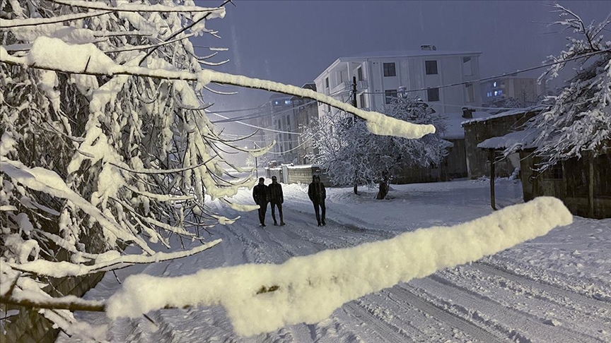 Van'da sağanak ve kar hayatı olumsuz etkiledi