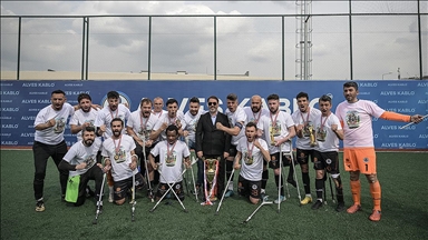 Ampute Futbol Süper Ligi'nde Alves Kablo Spor Kulübü şampiyon oldu