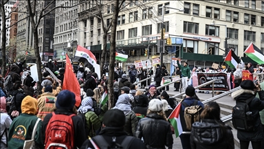 Протест во Њујорк поради израелскиот напад врз болницата Ал-Шифа во Газа