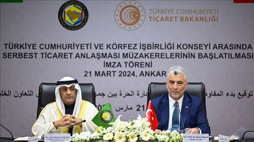 تركيا و"التعاون الخليجي" يوقعان بيانا لبدء مفاوضات التجارة الحرة
