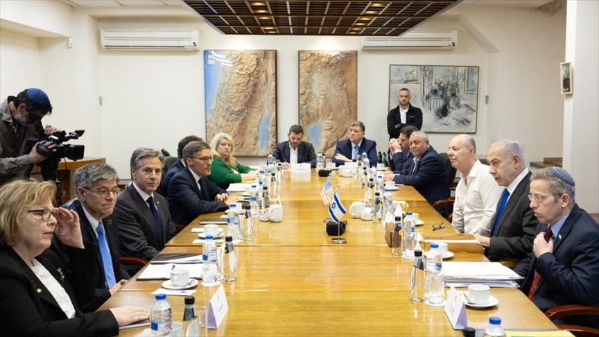 US' Blinken meets Netanyahu in Tel Aviv, holds talks with Israeli Security Cabinet