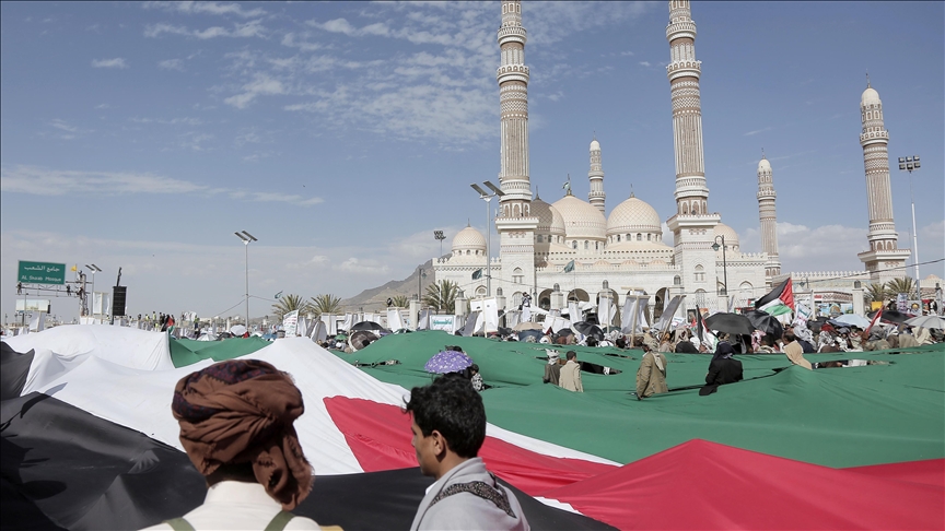 في ثاني جمعة برمضان.. مظاهرات بأكثر من 148 ساحة يمنية نصرة لغزة