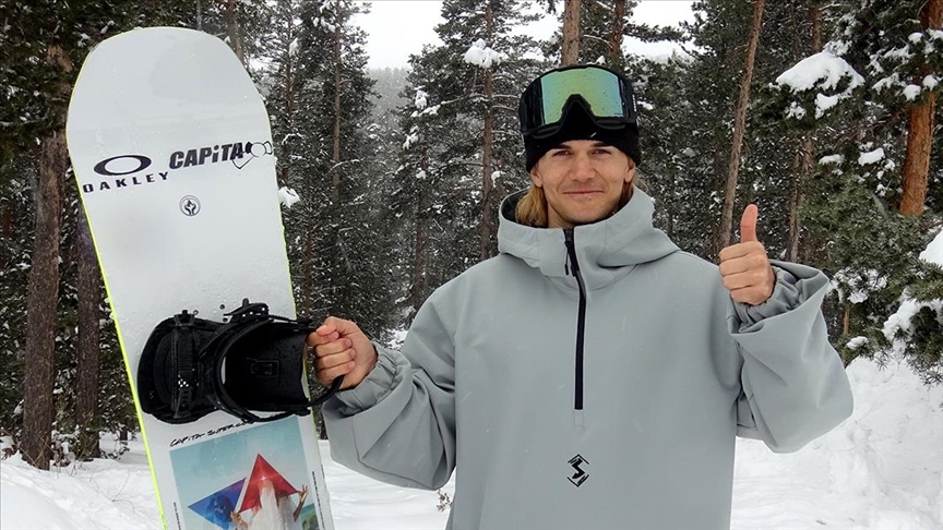 Snowboardcu Süleyman Atlı, Kars'ta tren üzerinden atlayışına nasıl hazırlandığını anlattı