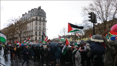 Parisians march against racism, in support of Palestinians