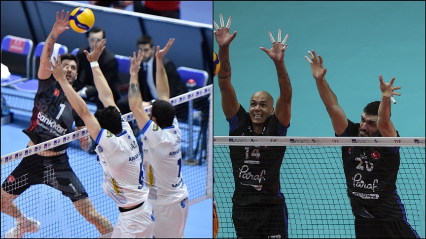AXA Sigorta Erkekler Kupa Voley Dörtlü Final organizasyonunda Halkbank ve Arkas Spor rakiplerini yenerek finale yükseldi