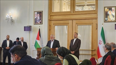 استقبال رسمی امیرعبداللهیان از اسماعیل هنیه در تهران