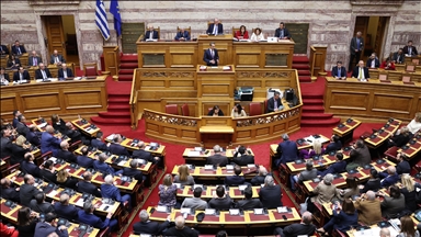 Greek parliament begins discussing no-confidence motion submitted by opposition PASOK party