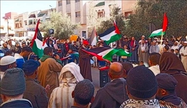 Des centaines de Marocains manifestent en soutien à Gaza
