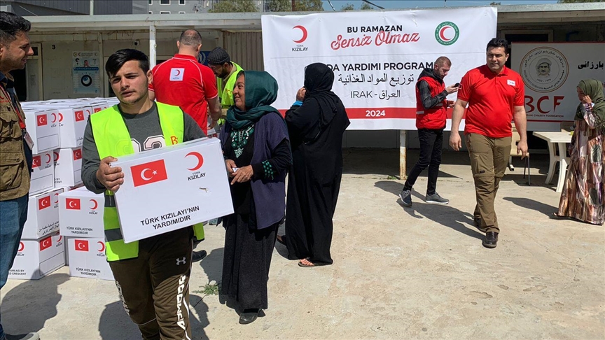 Turkish Red Crescent provides Ramadan aid to 250 displaced families in Iraq
