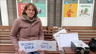 Hollandalı Profesör Thea Hilhorst, Gazze'deki açlık ve kıtlığa dikkati çekmek için açlık grevi düzenledi