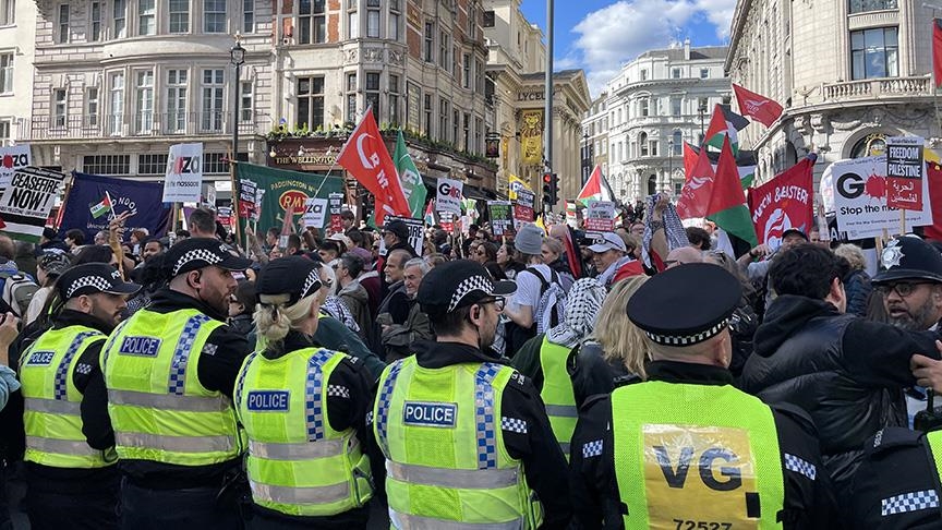 للمرة 11.. مئات الآلاف في لندن يشاركون بمسيرة تضامنية مع غزة