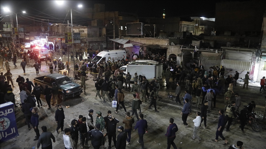 Suriye'nin Azez ilçesinde bombalı terör saldırısında 4 sivil öldü, 20 sivil yaralandı