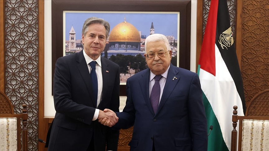 Blinken, Filistin Devlet Başkanı Abbas ile yeni kabineyi görüştü