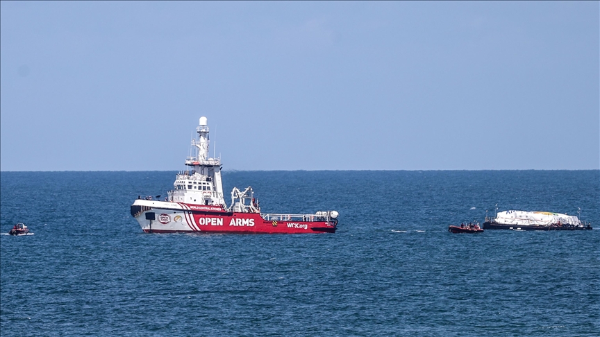 وصول ثاني سفينة مساعدات لشاطئ غزة قادمة من قبرص الرومية