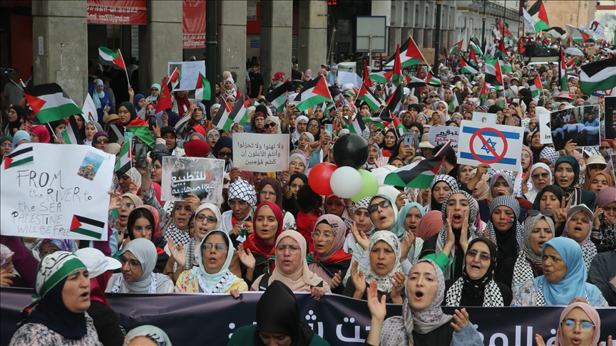 المغرب.. مظاهرات حاشدة للتنديد بـ"مجزرة" مستشفى الشفاء بغزة
