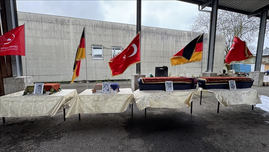 Funeral held for Turkish-Bulgarian family killed in arson attack in northwestern Germany