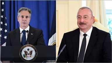 علی‌اف و بلینکن در مورد نشست سه جانبه ارمنستان، ایالات متحده و اتحادیه اروپا گفت‌وگو کردند