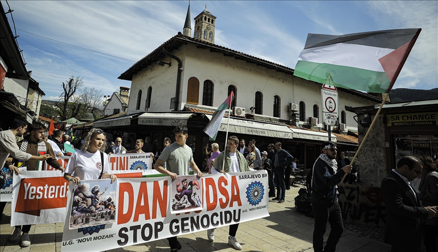 Povodom Dana Qudsa u Sarajevu održana mirna šetnja za Palestinu