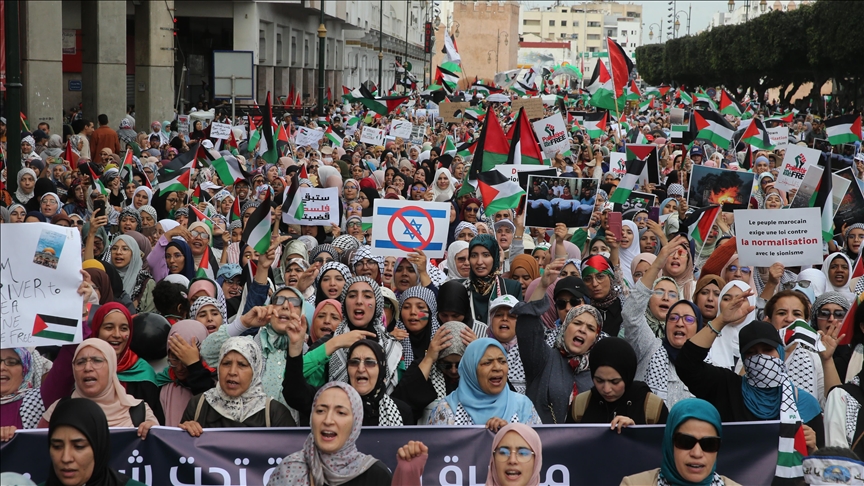 بعد “نصف عام من الإبادة”.. آلاف المغاربة يطالبون بوقف حرب غزة