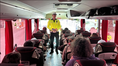 Kayseri’de otobüs yolcularına yönelik emniyet kemeri denetimi yapıldı