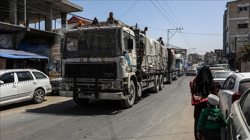 3 assist vans arrive at hospitals in northern Gaza Strip