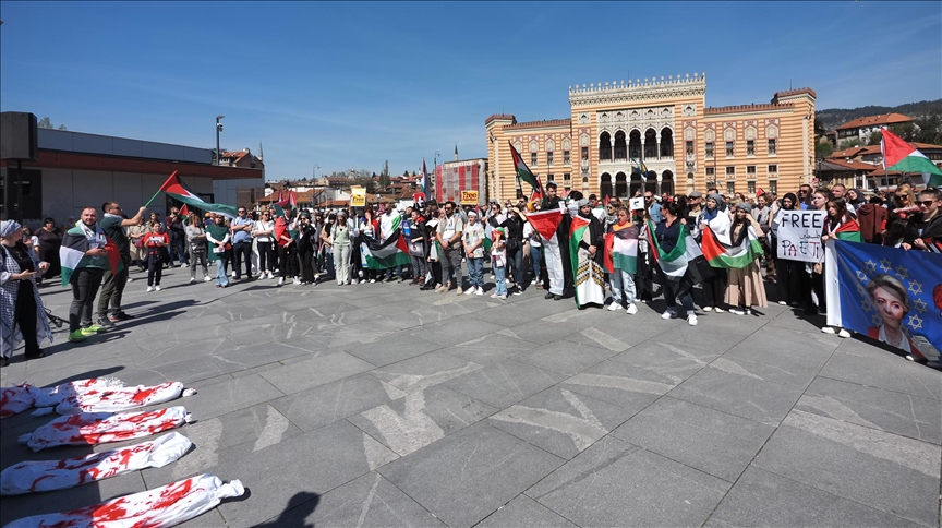 Šest mjeseci izraelskih napada na Gazu: S protesta u Sarajevu poslana poruka "Palestina nije sama"