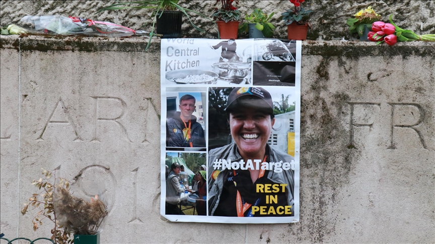 Paris candle-lit vigil commemorates Australian aid worker killed in Israeli attack