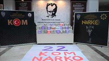 Edirne'de 2 tırda 58 kilo 176 gram sentetik uyuşturucu hap ele geçirildi