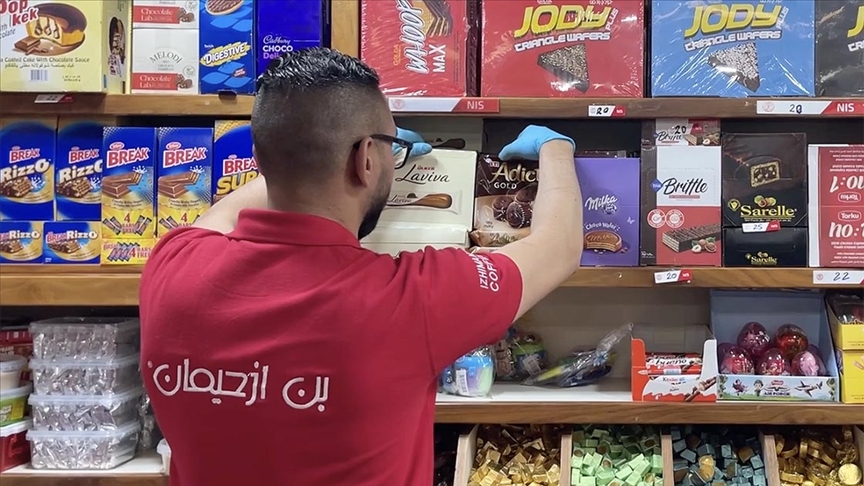 Filistinliler marketlerdeki Türk ürünlerini tercih ediyor