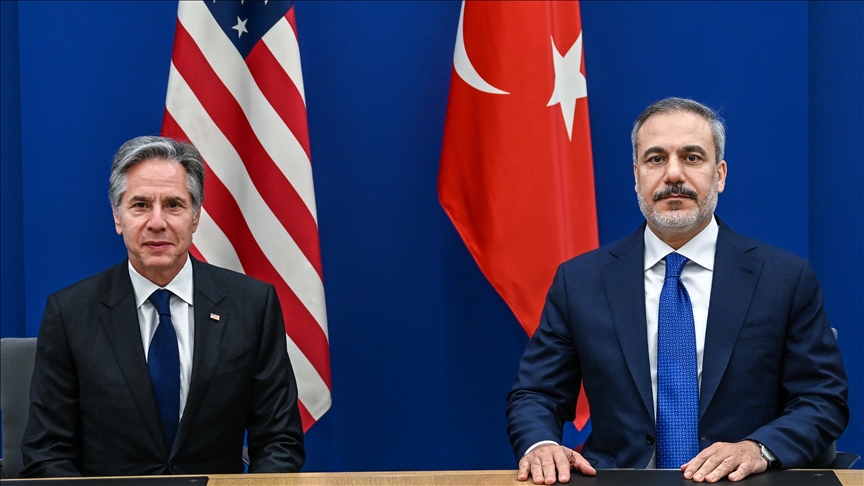 Turkish, US top diplomats discuss humanitarian crisis in Gaza