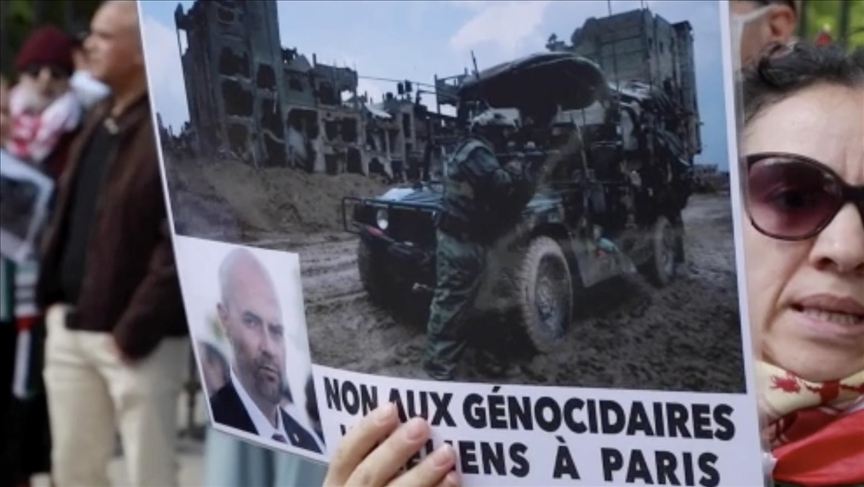 Pro-Palestine activists protest Israeli Knesset speaker’s visit to France