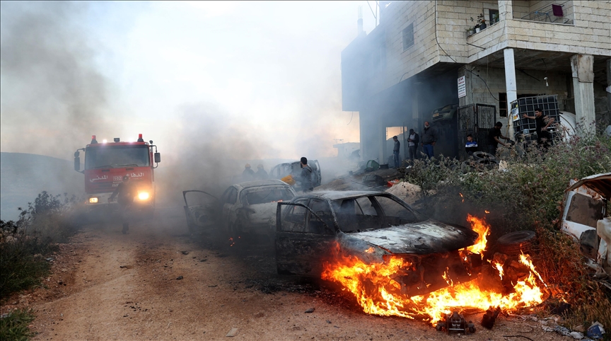 Israeli settler assault on West Financial institution city leaves 40 houses burned, injured civilians