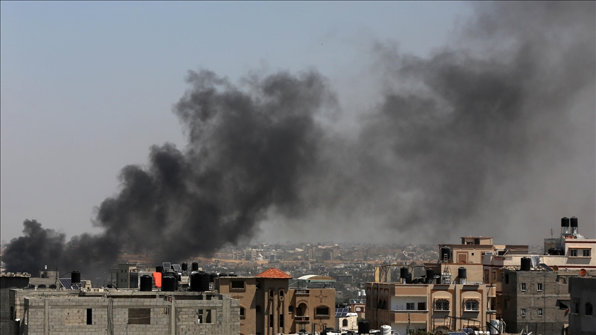Israeli artillery shelling targets school sheltering displaced Palestinians in Nuseirat refugee camp in Gaza Israeli artillery shelling targets school sheltering displaced Palestinians in Nuseirat refugee camp in Gaza