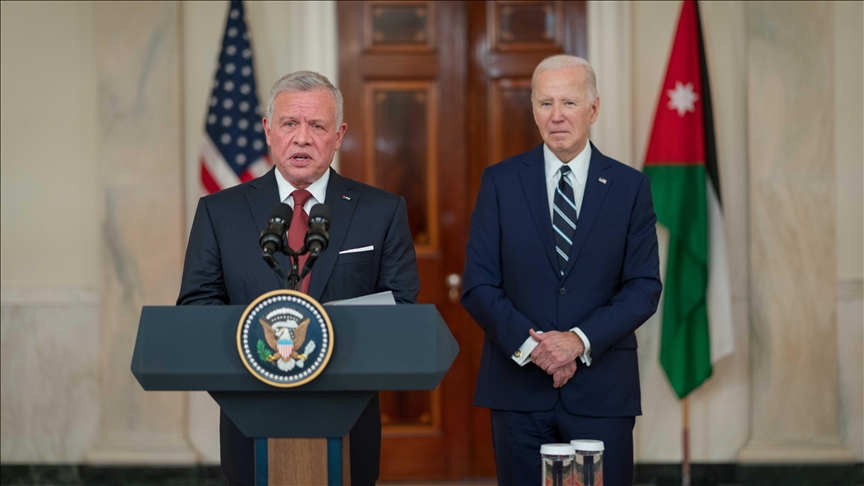 US president, Jordan’s king discuss situation in Middle East