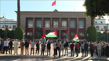 Fas'ta "İsrail'in Gazze'deki soykırımının durdurulması" talebiyle gösteri düzenlendi