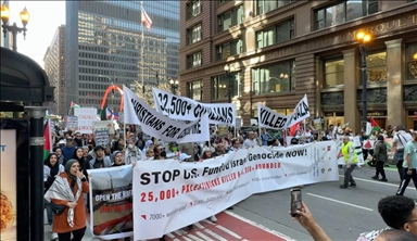 Chicago: Plusieurs centaines de personnes manifestent pour dénoncer “le financement américain du génocide à Gaza"