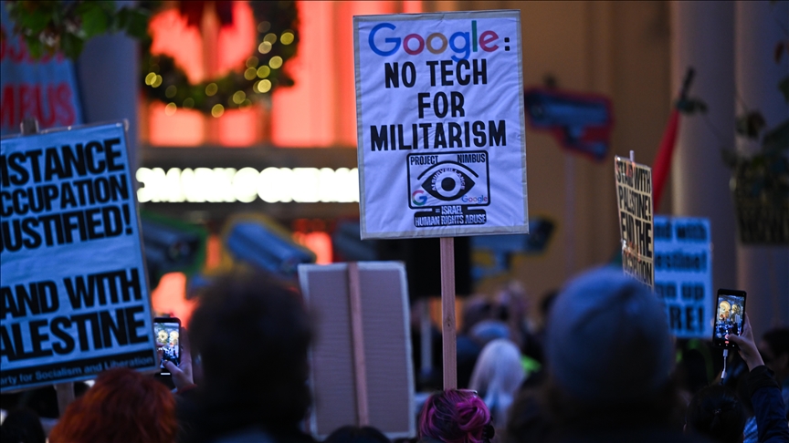 Google ile İsrail arasındaki "Nimbus Projesi"ni protesto eden 9 Google çalışanı gözaltında