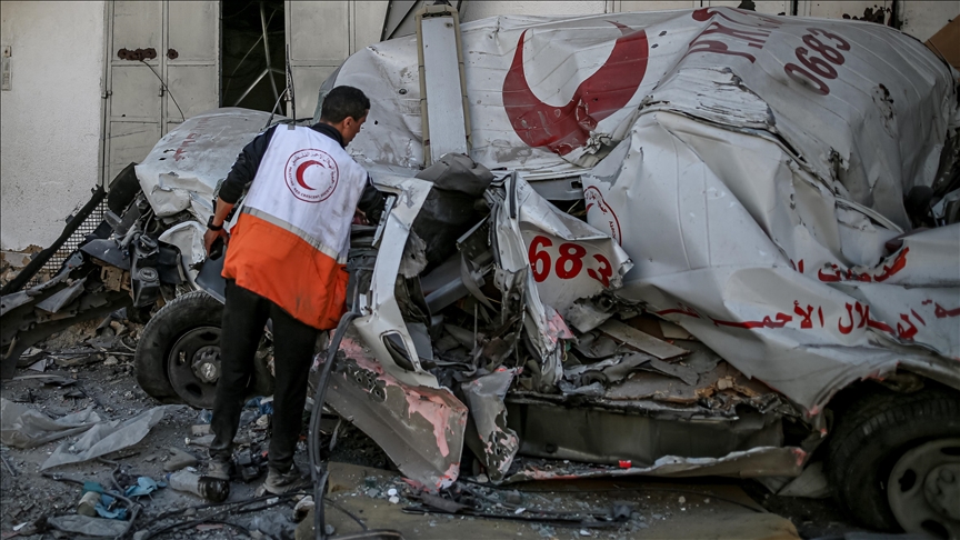 İsrail ordusunun Gazze'ye 195 gündür sürdürdüğü saldırılarda 485 sağlık çalışanı hayatını kaybetti