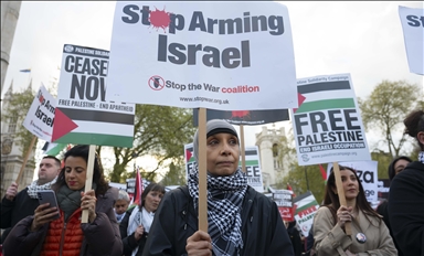 U Londonu održan protest protiv britanske prodaje oružja Izraelu 