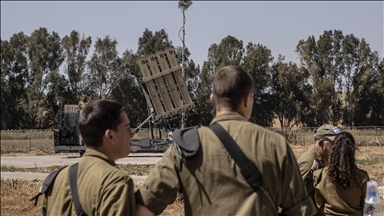 Anadolu crew films Israeli air defense system