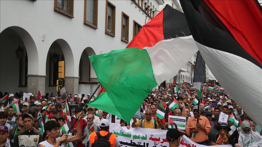 المغرب.. 107 مظاهرات تضامنية مع غزة في 54 مدينة 