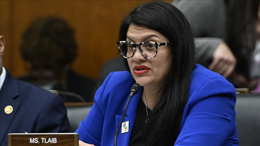 US Congresswoman Tlaib denounces proposed B aid package for Israel US Congresswoman Tlaib denounces proposed B aid package for Israel