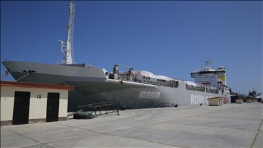 9th humanitarian aid ship from Türkiye arrives in Egypt full of aid for Gaza