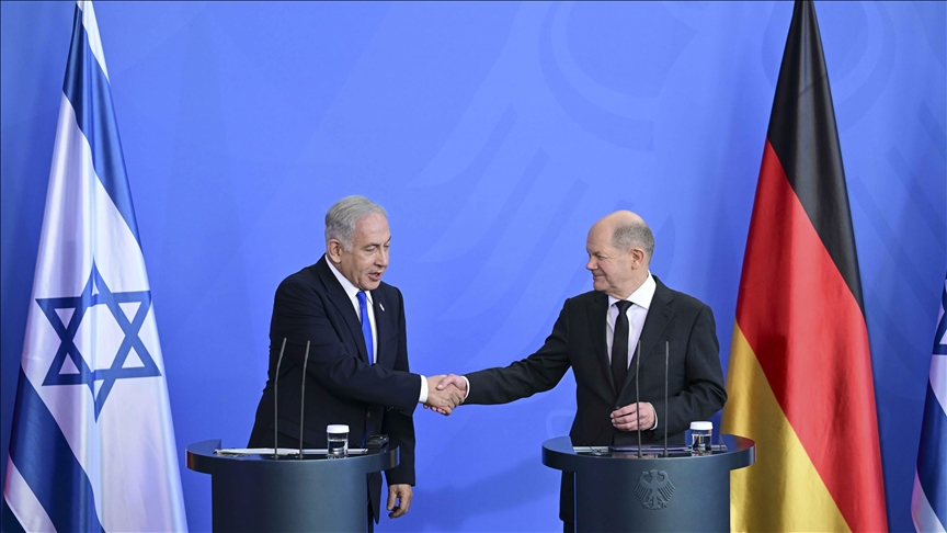 In cellphone name, Germany’s Scholz and Israel’s Netanyahu talk about regional tensions