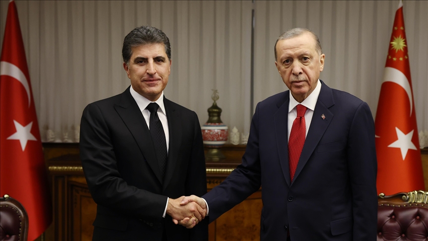 بارزاني يرحب بزيارة أردوغان إلى أربيل