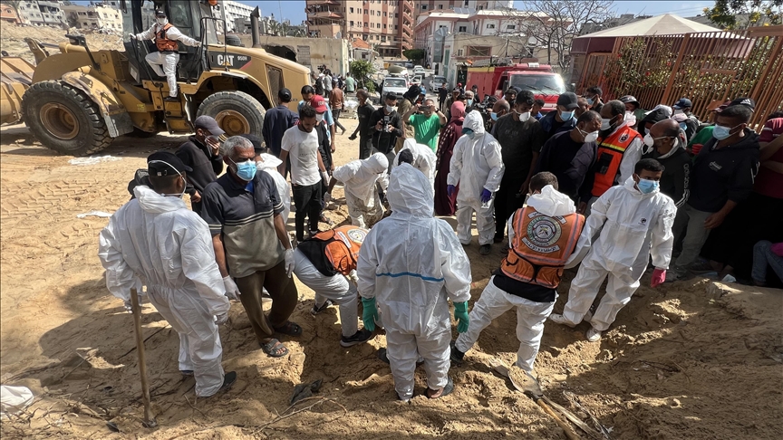 Over 280 bodies found in mass grave at hospital in Gaza’s Khan Younis