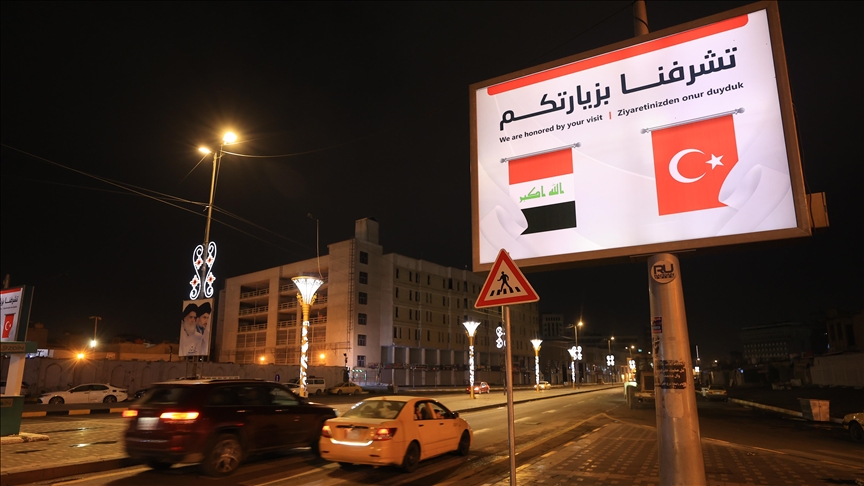 Turkish flags adorn Iraqi capital for go to by President Erdogan